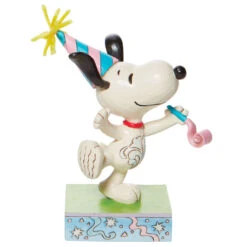 Enesco Jim Shore Peanuts Snoopy Birthday Dance Figurine, 5.25"