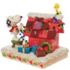 Enesco Jim Shore Peanuts Snoopy With Woodstock Decorating Dog House, 4.8" -Christmas Discount Store Jim Shore Snoopy With Woodstock Decorating Dog House 6010322 01