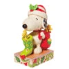 Enesco Jim Shore Peanuts Snoopy And Woodstock With Stocking Figurine, 7" 2 Enesco Jim Shore Peanuts Snoopy And Woodstock With Stocking Figurine, 7" -Christmas Discount Store Jim Shore Snoopy Woodstock With Stocking Figurine 6008957 01