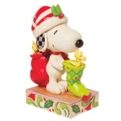 Enesco Jim Shore Peanuts Snoopy And Woodstock With Stocking Figurine, 7" -Christmas Discount Store Jim Shore Snoopy Woodstock With Stocking Figurine 6008957 04