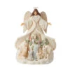 Enesco Jim Shore White Woodland Angel With Cloak Figurine, 9.5" -Christmas Discount Store Jim Shore White Woodland Angel With Cloak Figurine 6012678 01