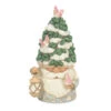 Enesco Jim Shore White Woodland Gnome With Evergreen Tree Hat Figurine, 7.09" -Christmas Discount Store Jim Shore Woodland Gnome With Evergreen Hat Figurine 6012682 01
