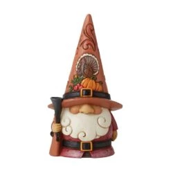 Jim Shore Thanksgiving Pilgrim Gnome Colonial Comradery Figurine