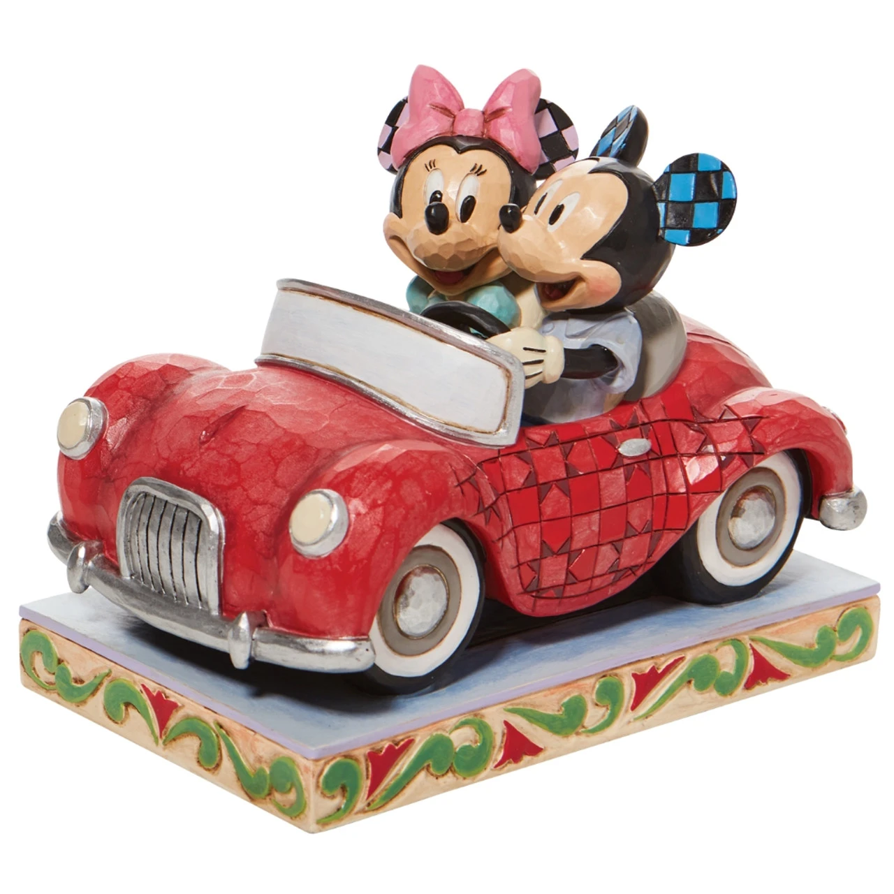 Jim Shore - Disney Traditions - Minnie And Mickey In Car Figurine
