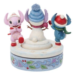 Jim Shore - Disney Traditions - Stitch And Angel Building A Snow Alien Figurine -Christmas Discount Store Jim Shore Disney Traditions Stitch And Angel Building A Snow Alien Figurine 2 10524.1683301877