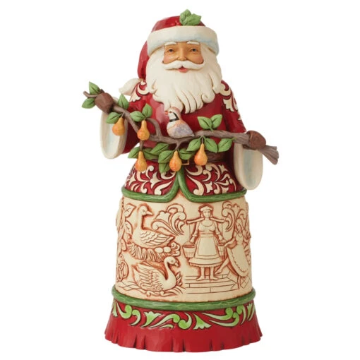 Jim Shore - Heartwood Creek - A Partridge In A Pear Tree Santa Figurine