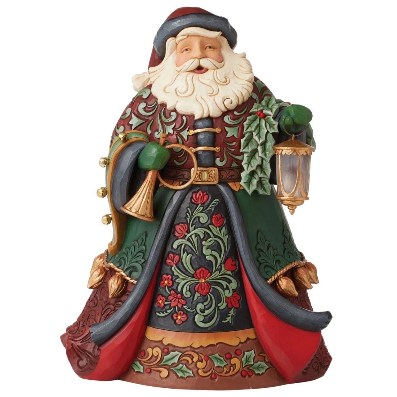 Jim Shore - Heartwood Creek - Collectors Santa With Lantern Figurine