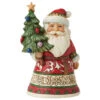 Jim Shore - Heartwood Creek - Mini Santa Holding Tree Figurine -Christmas Discount Store Jim Shore Heartwood Creek Mini Santa Holding Tree Figurine 00930.1683220166