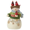 Jim Shore - Heartwood Creek - Mini Snowman With Nest On Head Figurine -Christmas Discount Store Jim Shore Heartwood Creek Mini Snowman With Nest On Head Figurine 56289.1683215120