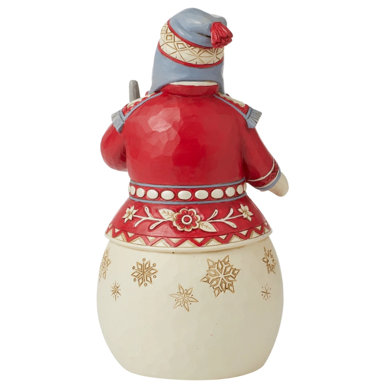 Jim Shore - Heartwood Creek - Nordic Noel Snowman With Broom Figurine - Image 2