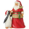 Jim Shore - Heartwood Creek - Pint Size Santa With Penguin Figurine​​​​​​​