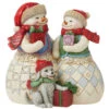 Jim Shore - Heartwood Creek - Snow Couple With Puppy Figurine -Christmas Discount Store Jim Shore Heartwood Creek Snow Couple With Puppy Figurine 57078.1683209154