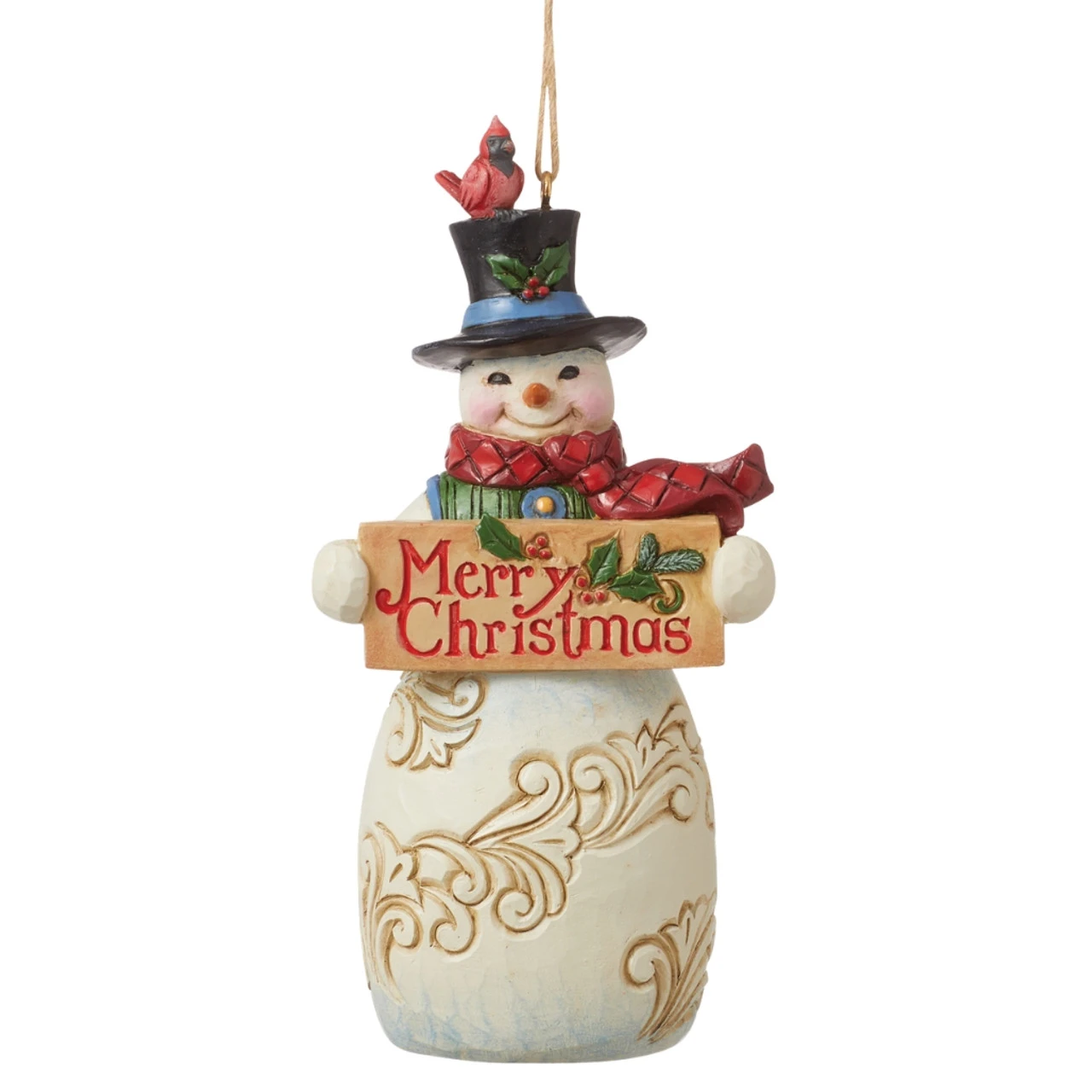 Jim Shore - Heartwood Creek - Snowman With Christmas Sign Ornament 3 Jim Shore - Heartwood Creek - Snowman With Christmas Sign Ornament