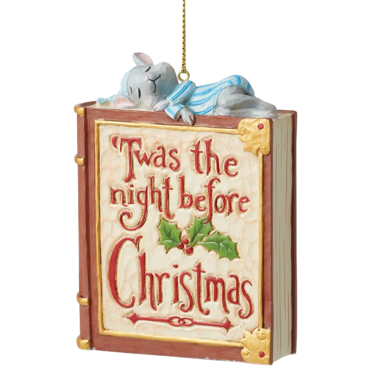 Jim Shore - Heartwood Creek - Twas The Night Book With Mouse Ornament - Image 2