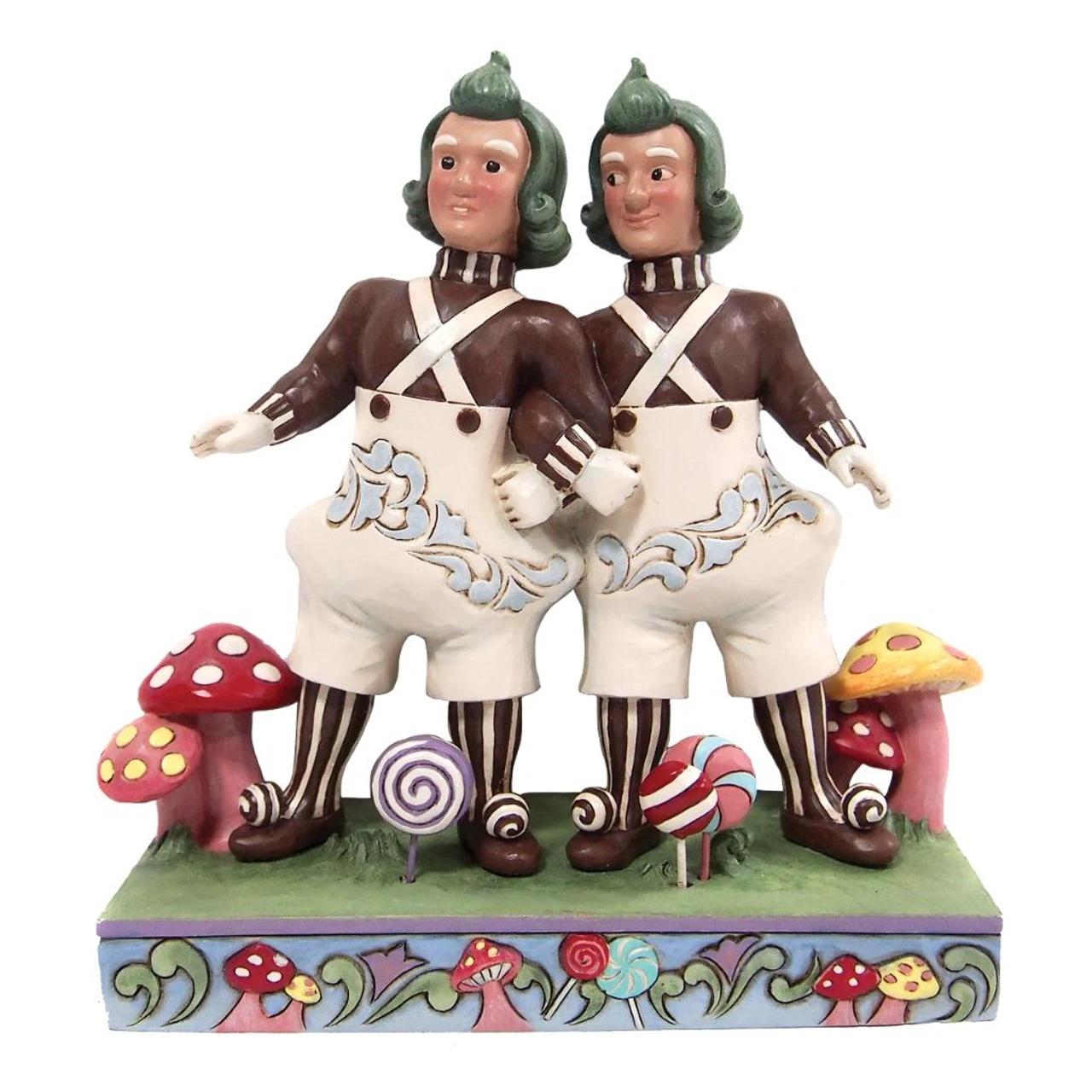 Jim Shore - Willy Wonka - Oompa Loompas Side By Side Figurine 2 Jim Shore - Willy Wonka - Oompa Loompas Side By Side Figurine