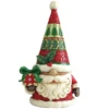 Jim Shore Christmas Gnome With Holding A Wrapped Gift "Just BeClause" Figurine 2 Jim Shore Christmas Gnome With Holding A Wrapped Gift "Just BeClause" Figurine -Christmas Discount Store justbeclause