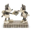 Jim Shore Black & White Mickey & Minnie Mouse "Real Sweetheart" Figurine